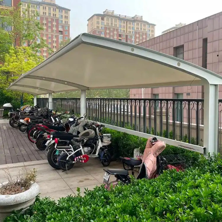 弥勒市膜结构电动车棚